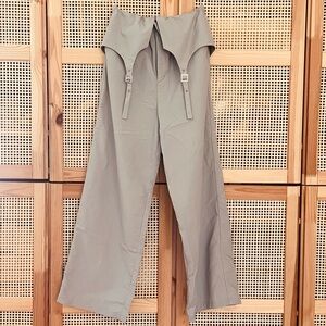 Ray Beams 🇯🇵 Straight Leg Trouser with Garter Detail Dove Grey